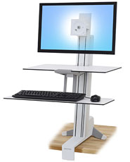 33-351-211 workfit-s, single hd with worksurface+ (white)