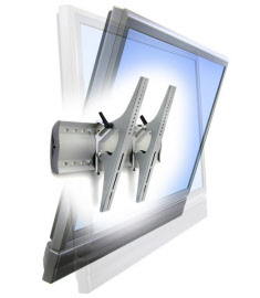 61-143-003 tilting wallmount.medium display.tm.clear anodized