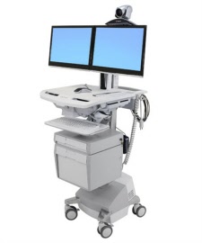 97-820 sv telepresence kit for dual monitor, powered cart