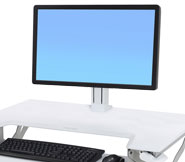 97-936-062 workfit single hd monitor kit (white)