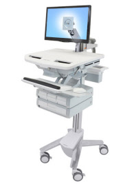 sv43-1240-0 styleview cart with lcd arm, 4 drawers