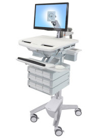 sv43-1290-0 styleview cart with lcd arm, 9 drawers
