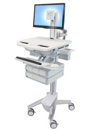sv43-1340-0 styleview cart with lcd pivot, 4 drawers