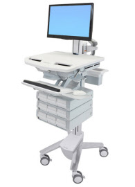 sv43-1390-0 styleview cart with lcd pivot, 9 drawers