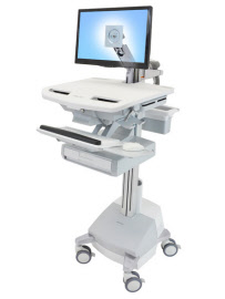 sv44-1211-3 styleview cart with lcd arm, sla powered, 1 drawer, uk, irl, hkg, mys