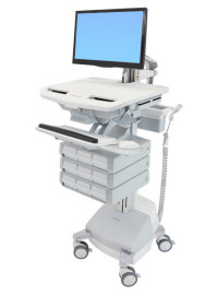 sv44-1291-3 styleview cart with lcd arm, sla powered, 9 drawers, uk, irl, hkg, mys