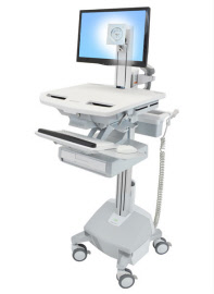 sv44-1312-3 styleview cart with lcd pivot, life powered, 1 drawer, uk, irl, hkg, mys, sau-uk