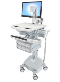 sv44-1362-3 styleview cart with lcd pivot, life powered, 6 drawers, uk, irl, hkg, mys, sau-uk
