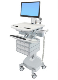sv44-1392-3 styleview cart with lcd pivot, life powered, 9 drawers, uk, irl, hkg, mys, sau-uk